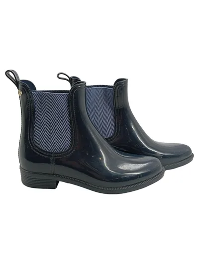 Tommy Hilfiger Damen Gummistiefel Chelsea Boots Gr. 37 Blau Klassisch
