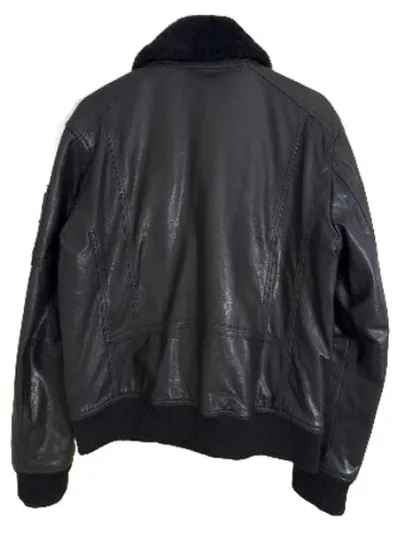 Strellson Lederjacke Herren Fliegerjacke Bomberjacke Gr. 50 Braun Vintage