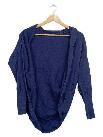 Mexx Damen Strickjacke Cardigan Gr. L Blau Casual Langarm