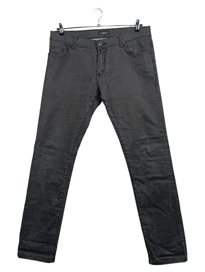 ZARA MAN Herren Jeans Slim Fit Grau Gr. 52/W36 Stretch Denim