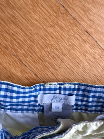 Jacadi Chino Shorts Kinder Gr. 128 Gelb Baumwolle Preppy Sommer
