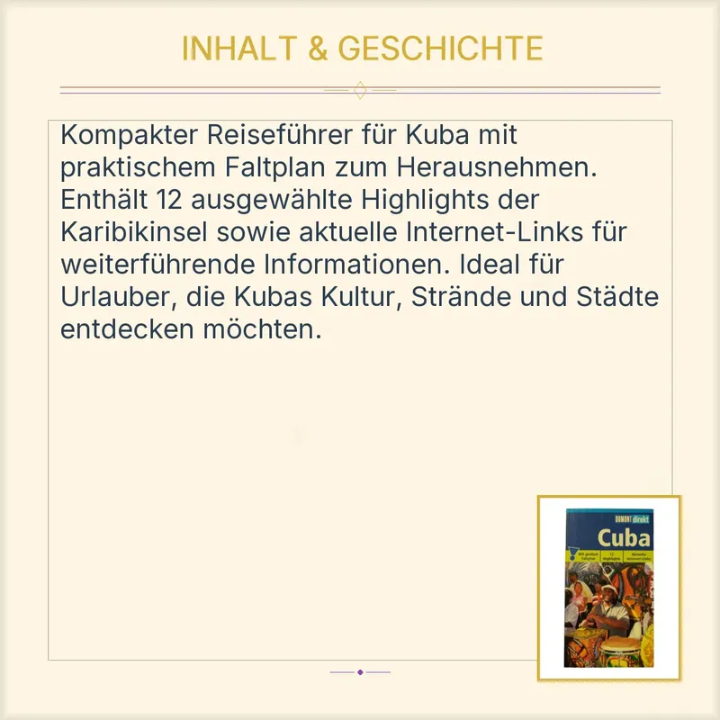DuMont direkt Cuba Reiseführer mit Faltplan 12 Highlights Internet-Links 3