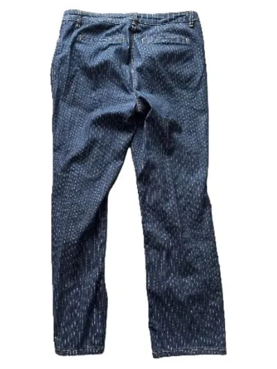 MADELEINE Damen Jeans Regular Fit W33 Blau Gepunktet Punkte