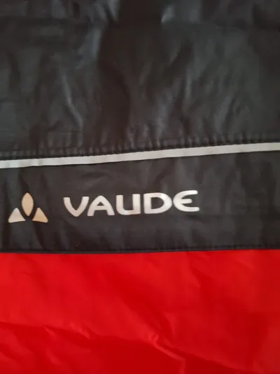 VAUDE Damen Regenponcho Fahrrad Poncho Outdoor S Rot/Schwarz