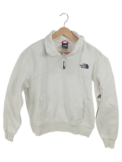 The North Face Sweatjacke Damen Gr. S Weiß Half-Zip Pullover