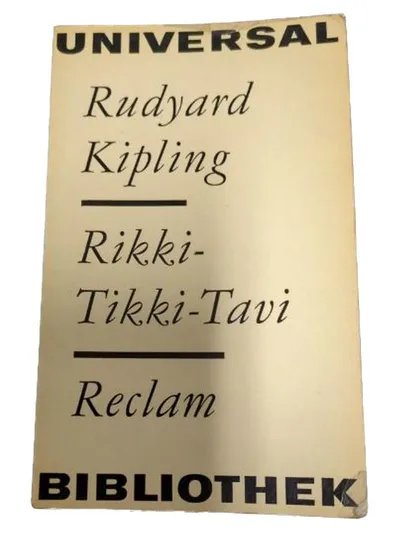 Rikki-Tikki-Tavi Rudyard Kipling Reclam Universal Bibliothek Klassiker