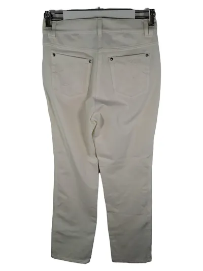 Zaffiri Damen Stoffhose Gr. 36 Beige Klassisch 5-Pocket Stretch