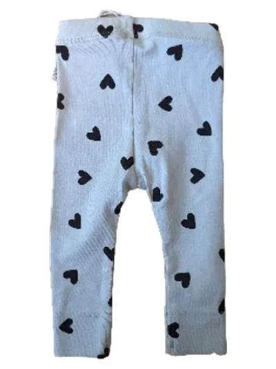 NAME IT Baby Leggings Herzen Gr. 56 Beige Bio-Baumwolle NEU