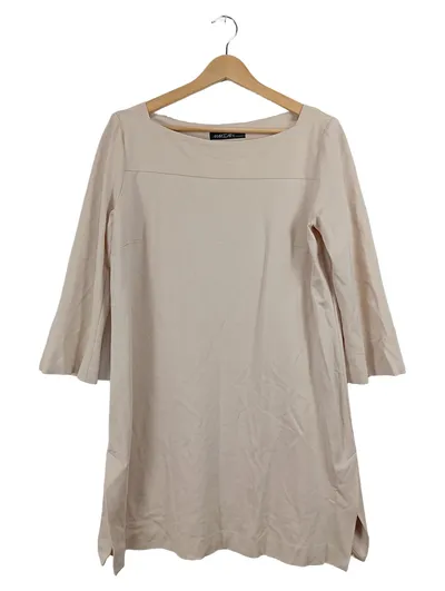 Marc Cain Businesskleid Damen Gr. 38 Beige Elegant Bootausschnitt