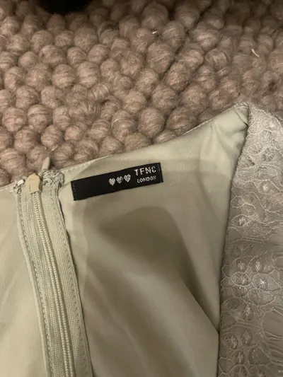 TFNC London Maxikleid Damen Gr. 40 Salbeigrün Spitze Festlich Hochzeit
