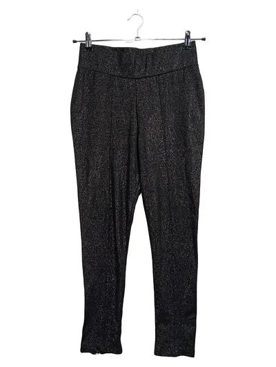 Alba Moda Damen Glitzer Stoffhose Schwarz Gr. 40 Festlich Party