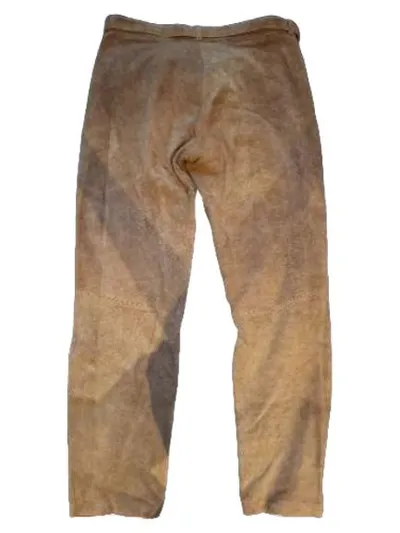Alphorn Trachtenhose Herren Lederhose Braun Gr. 52 W36 XL Traditionell