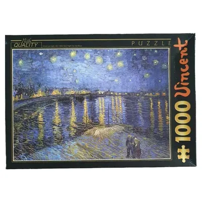 D-Toys Puzzle 1000 Teile Sternennacht über der Rhone Vincent van Gogh