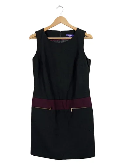 Mexx Etuikleid Damen Gr. 38 Schwarz Ärmellos Business Kleid