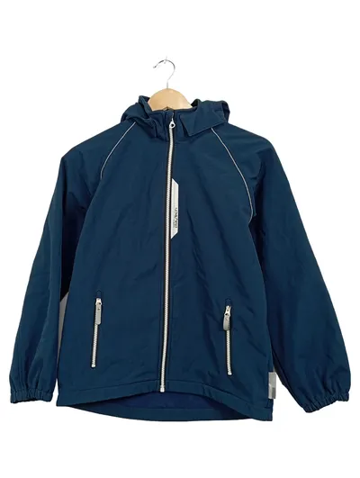 NAME IT Kinder Regenjacke Softshelljacke Gr. 152 Blau Kapuze