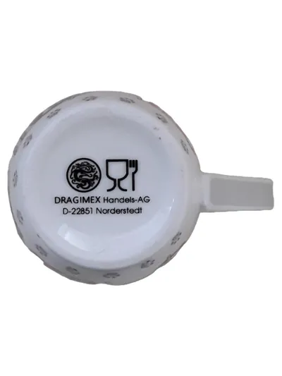 Dragimex Tasse Porzellan Katzenmotiv Weiß 350ml Kaffeetasse Teetasse