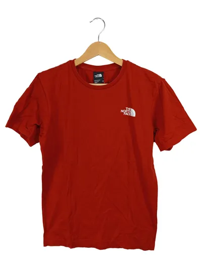The North Face T-Shirt Herren XS Rot Logo Never Stop Exploring