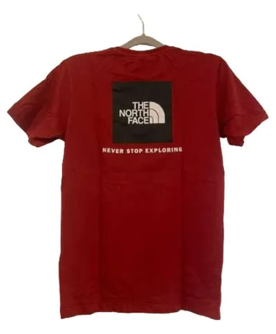 The North Face T-Shirt Herren XS Rot Logo Never Stop Exploring