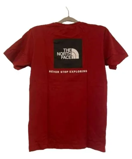The North Face T-Shirt Herren XS Rot Logo Never Stop Exploring 2