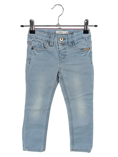 NAME IT Kinder Mädchen Jeans Slim Fit Gr. 110 Hellblau Light Denim