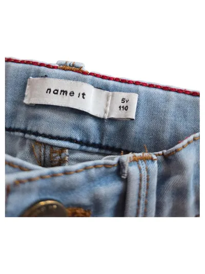 NAME IT Kinder Mädchen Jeans Slim Fit Gr. 110 Hellblau Light Denim