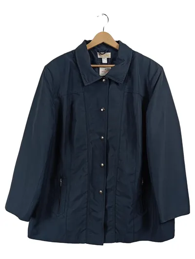 Fair Lady Damen Leichte Jacke Gr. 48 Blau Klassisch Polyester