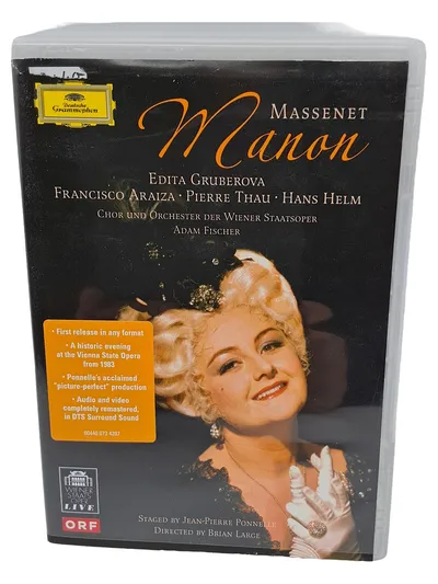 Deutsche Grammophon Manon DVD Edita Gruberova Massenet Wiener Staatsoper