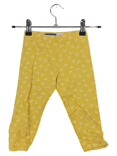 Okaïdi Mädchen Leggings Gr. 110 Gelb Blumenmuster Baumwolle