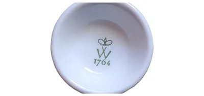 Wallendorf Kaffeegedeck 3-teilig Porzellan Rot Gold Geometrisch