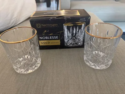 Nachtmann Noblesse Gold Edition Whiskyglas 2er Set Kristall Transparent