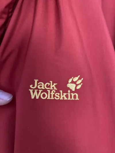 Jack Wolfskin Herren Outdoorjacke Gr. XL Rot Blau Regenjacke