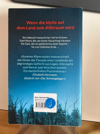 Susanne Kliem - Trügerische Nähe | Kriminalroman | carl's books | Thriller
