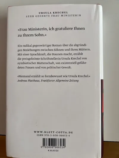 Sehr geehrte Frau Ministerin - Ursula Krechel - Roman - Klett-Cotta