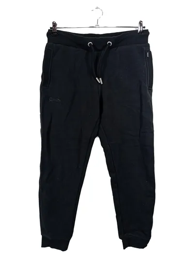 Superdry Jogginghose Herren Gr. M Schwarz Sweatpants Baumwolle