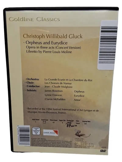Gluck Orpheus und Eurydice DVD Klassische Oper Aix-en-Provence 1994 Malgoire