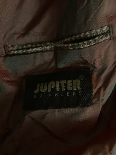 Jupiter by Ahlers Herren Sakko Gr. 29 Grau Kariert Tweed Klassisch