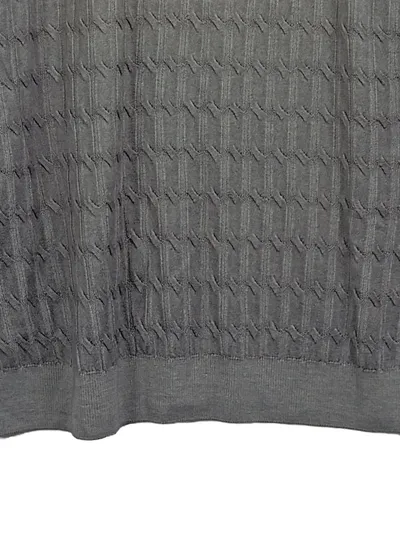 Profuomo Sky Blue Herren Strickpullover Merino Wolle Grau Größe 2XL