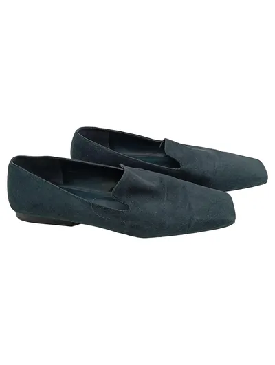 Charles & Keith Damen Loafer Slipper Petrol Wildleder Gr. 40 Flat