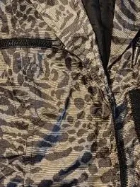 Airfield Damen Blazer Jacke Animal Print Nieten Gr. 38 Grau 4