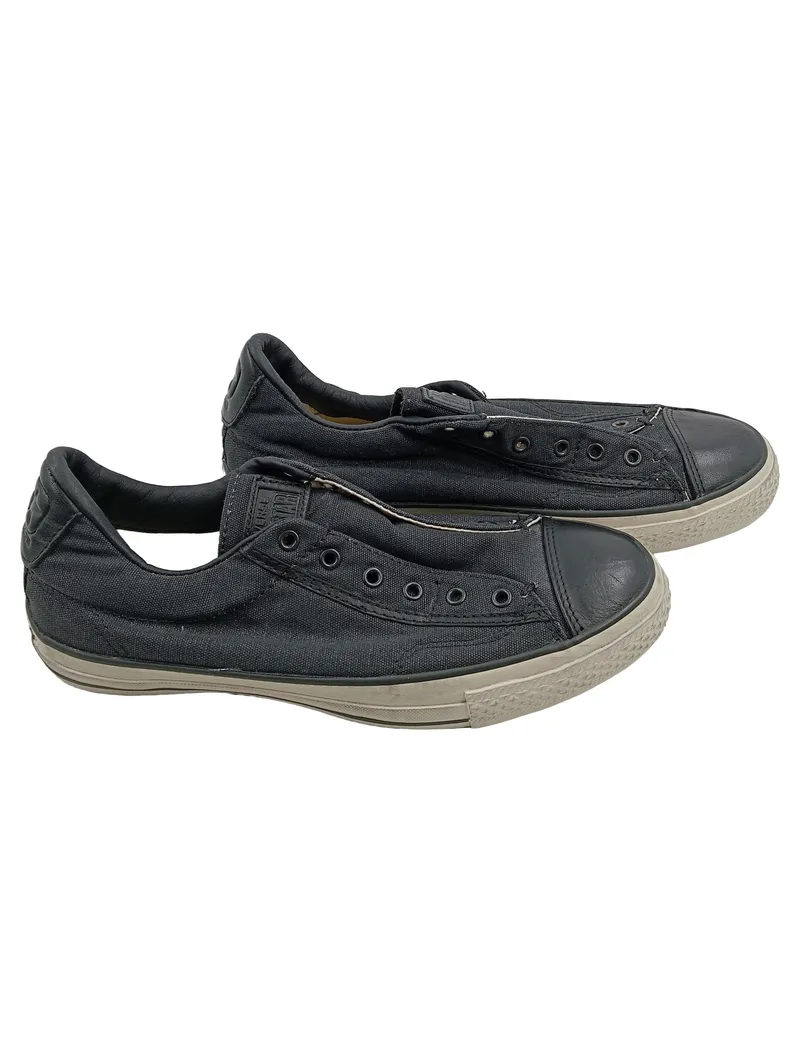 Converse x John Varvatos Herren Sneaker Low Grau Gr. 40 Slip-On Canvas 1