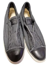 Converse x John Varvatos Herren Sneaker Low Grau Gr. 40 Slip-On Canvas 3