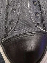 Converse x John Varvatos Herren Sneaker Low Grau Gr. 40 Slip-On Canvas 5