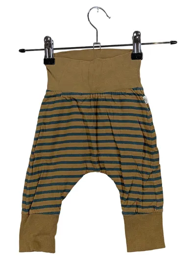 Sanetta Pumphose Baby Gr. 62 gestreift Beige Grün Baumwolle