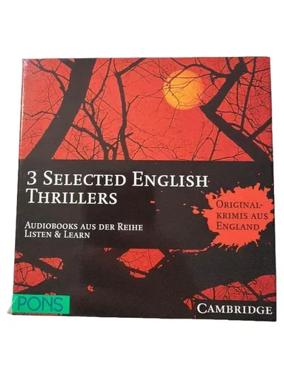 PONS 3 Selected English Thrillers Hörbuch Listen & Learn Original-Krimis England