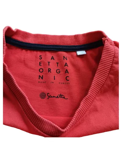 Sanetta Kinder T-Shirt Gr. 140 Rot Organic Baumwolle Kurzarm Jungen