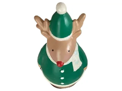 PartyLite Rentier Teelichthalter Porzellan Weihnachten Grün 11,5cm