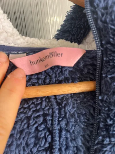 Hunkemöller Teddy Fleece Einteiler Damen XS Petrol Kapuze Kuschelig