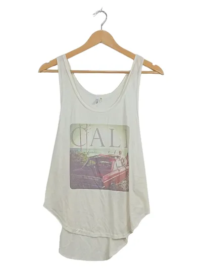 Rip Curl Damen Tanktop Cali Print Weiß Gr. M Surfwear
