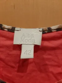 Alba Moda Damen Nachthemd Leopardenmuster Beige Gr. 42 XL Schleife 3