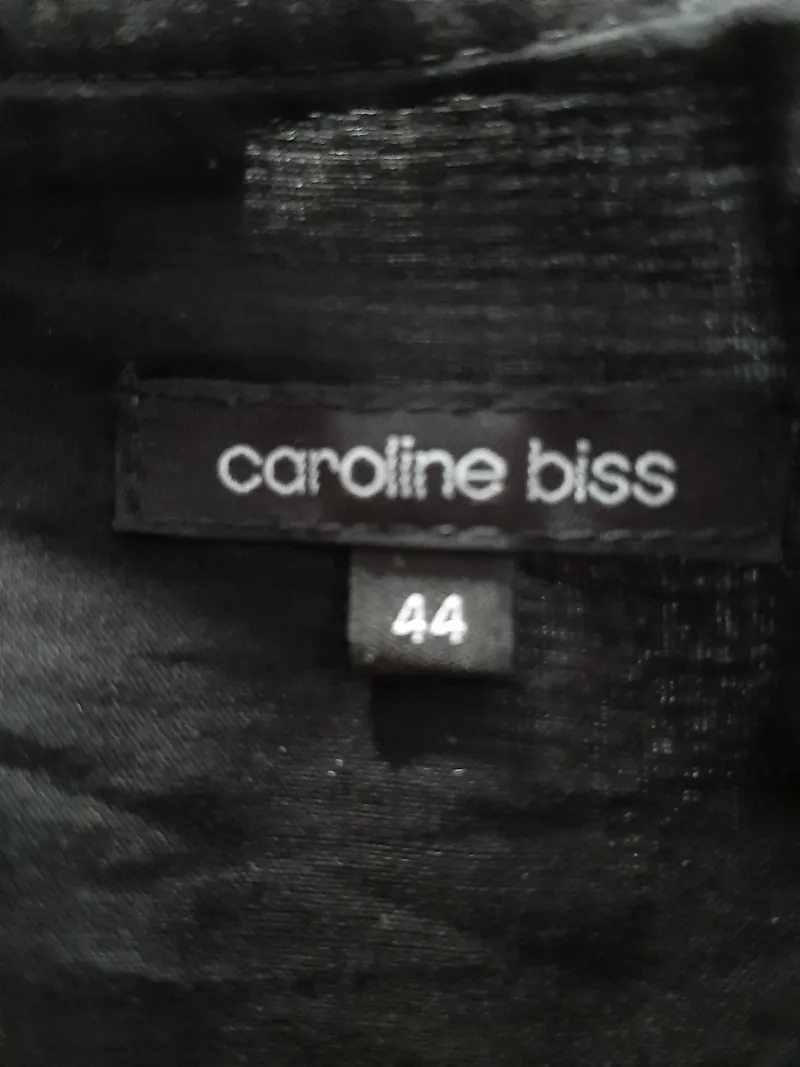 Caroline Biss Damen Faltenrock Gr. 44 Beige Blumenmuster Baumwolle 2